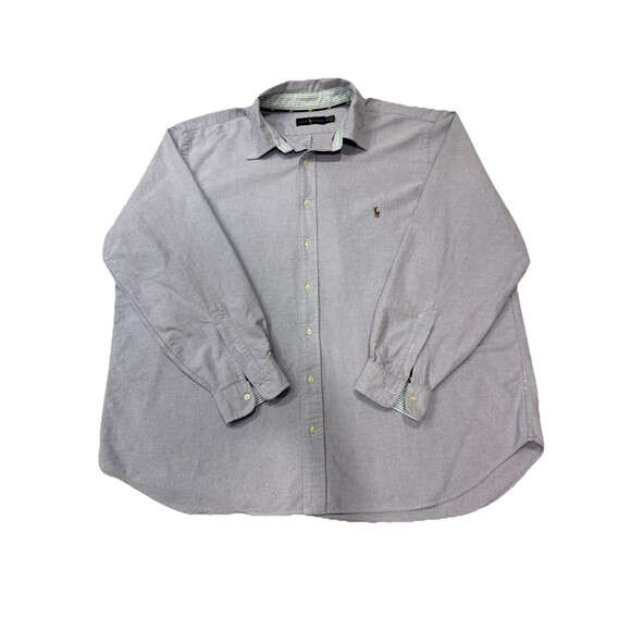 Ralph Lauren Polo Men's 2XB Long Sleeve Classic Fit Button Down Lavender - Picture 3 of 9